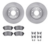 6312-80079 Brake Rotors with 3000-Series Ceramic Brake Pads Kit with Hardware, 2014-2015 Ford/Lincoln/Mercury/Mazda, Position: F - image 1