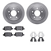 6312-92012 Brake Rotors with 3000-Series Ceramic Brake Pads Kit with Hardware, 2001-2005 Mercedes-Benz, Position: Rear - image 1