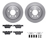 6312-92015 Brake Rotors with 3000-Series Ceramic Brake Pads Kit with Hardware, 2012-2018 BMW, Position: Rear - image 1