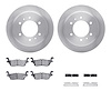 6312-93002 Brake Rotors with 3000-Series Ceramic Brake Pads Kit with Hardware, 2006-2010 GM, Position: Rear - image 1