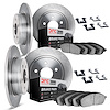 6314-31031 Brake Rotors with 3000-Series Ceramic Brake Pads Kit with Hardware, 1996-1998 BMW, Position: Front and Rear - image 1