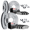 6314-54068 Brake Rotors with 3000-Series Ceramic Brake Pads Kit with Hardware, 2009-2009 Ford/Lincoln/Mercury/Mazda, Position: F - image 1