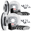 6314-76002 Brake Rotors with 3000-Series Ceramic Brake Pads Kit with Hardware, 1984-1984 Lexus/Toyota/Scion, Position: Front and - image 1