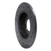633-01001L Drilled/Slotted Brake Rotor [Black], 1989-1994 Suzuki, Position: Rear Left - image 4