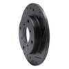 633-01001R Drilled/Slotted Brake Rotor [Black], 1989-1994 Suzuki, Position: Rear Right - image 2