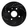 633-01010L Drilled/Slotted Brake Rotor [Black], 2004-2010 Multiple Makes/Models, Position: Front Left - image 1