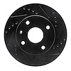 633-01010R Drilled/Slotted Brake Rotor [Black], 2004-2010 Multiple Makes/Models, Position: Front Right - image 1