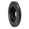 633-01010R Drilled/Slotted Brake Rotor [Black], 2004-2010 Multiple Makes/Models, Position: Front Right - image 4