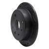 633-01011L Drilled/Slotted Brake Rotor [Black], 2004-2010 Multiple Makes/Models, Position: Rear Left - image 2