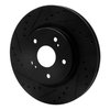 633-01014L Drilled/Slotted Brake Rotor [Black], 2006-2017 Suzuki, Position: Front Left - image 2