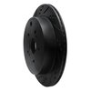 633-01015L Drilled/Slotted Brake Rotor [Black], 2009-2017 Suzuki, Position: Rear Left - image 2