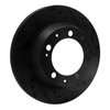 633-02006R Drilled/Slotted Brake Rotor [Black], 1977-1988 Porsche, Position: Rear Right - image 2
