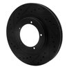 633-02018L Drilled/Slotted Brake Rotor [Black], 1986-1986 Porsche, Position: Front Left - image 2