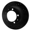 633-02024L Drilled/Slotted Brake Rotor [Black], 1987-1989 Porsche, Position: Rear Left - image 2