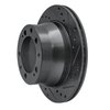 633-02024R Drilled/Slotted Brake Rotor [Black], 1987-1989 Porsche, Position: Rear Right - image 2