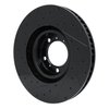 633-02085D Drilled/Slotted Brake Rotor [Black], Fits Select Multiple Makes/Models, Position: Right Front - image 4