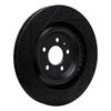 633-02102L Drilled/Slotted Brake Rotor [Black], 2015-2018 Porsche, Position: Rear Left - image 4