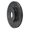 633-03001L Drilled/Slotted Brake Rotor [Black], 2006-2012 Multiple Makes/Models, Position: Front Left - image 2