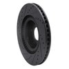 633-03003R Drilled/Slotted Brake Rotor [Black], Fits Select Kia/Hyundai/Genesis, Position: Front Right - image 4