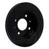 633-03004L Drilled/Slotted Brake Rotor [Black], 1989-1998 Kia/Hyundai/Genesis, Position: Front Left - image 4