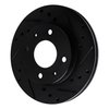 633-03004R Drilled/Slotted Brake Rotor [Black], 1989-1998 Kia/Hyundai/Genesis, Position: Front Right - image 2