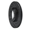 633-03005R Drilled/Slotted Brake Rotor [Black], 1987-1999 Multiple Makes/Models, Position: Front Right - image 2