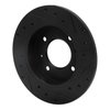 633-03010L Drilled/Slotted Brake Rotor [Black], 1997-2006 Kia/Hyundai/Genesis, Position: Rear Left - image 4