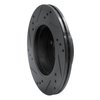 633-03012R Drilled/Slotted Brake Rotor [Black], 2000-2002 Kia/Hyundai/Genesis, Position: Front Right - image 4