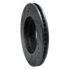 633-03013R Drilled/Slotted Brake Rotor [Black], 2001-2003 Kia/Hyundai/Genesis, Position: Front Right - image 4