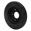 633-03016L Drilled/Slotted Brake Rotor [Black], 2003-2013 Kia/Hyundai/Genesis, Position: Front Left - image 4