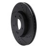 633-03016R Drilled/Slotted Brake Rotor [Black], 2003-2013 Kia/Hyundai/Genesis, Position: Front Right - image 2