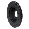 633-03016R Drilled/Slotted Brake Rotor [Black], 2003-2013 Kia/Hyundai/Genesis, Position: Front Right - image 4