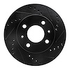 633-03018R Drilled/Slotted Brake Rotor [Black], 2003-2006 Multiple Makes/Models, Position: Front Right - image 1