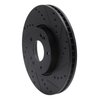 633-03020R Drilled/Slotted Brake Rotor [Black], 2005-2019 Kia/Hyundai/Genesis, Position: Front Right - image 2