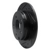 633-03021L Drilled/Slotted Brake Rotor [Black], 2005-2020 Kia/Hyundai/Genesis, Position: Rear Left - image 2