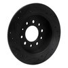 633-03025R Drilled/Slotted Brake Rotor [Black], 2007-2008 Kia/Hyundai/Genesis, Position: Rear Right - image 4