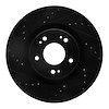 633-03030L Drilled/Slotted Brake Rotor [Black], 2009-2011 Kia/Hyundai/Genesis, Position: Front Left - image 1