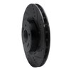 633-03032R Drilled/Slotted Brake Rotor [Black], 2010-2016 Kia/Hyundai/Genesis, Position: Front Right - image 2