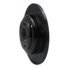 633-03033L Drilled/Slotted Brake Rotor [Black], 2010-2016 Kia/Hyundai/Genesis, Position: Rear Left - image 2