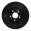 633-03036L Drilled/Slotted Brake Rotor [Black], 2011-2017 Kia/Hyundai/Genesis, Position: Front Left - image 1