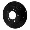 633-03037R Drilled/Slotted Brake Rotor [Black], Fits Select Kia/Hyundai/Genesis, Position: Rear Right - image 2