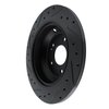 633-03039R Drilled/Slotted Brake Rotor [Black], 2009-2020 Kia/Hyundai/Genesis, Position: Rear Right - image 4