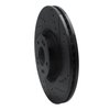 633-03040R Drilled/Slotted Brake Rotor [Black], 2012-2017 Kia/Hyundai/Genesis, Position: Front Right - image 2