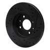 633-03042L Drilled/Slotted Brake Rotor [Black], 2012-2017 Multiple Makes/Models, Position: Front Left - image 4