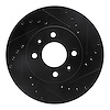 633-03042R Drilled/Slotted Brake Rotor [Black], 2012-2017 Multiple Makes/Models, Position: Front Right - image 1