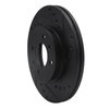 633-03042R Drilled/Slotted Brake Rotor [Black], 2012-2017 Multiple Makes/Models, Position: Front Right - image 2
