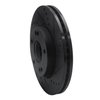 633-03043R Drilled/Slotted Brake Rotor [Black], 2001-2005 Kia/Hyundai/Genesis, Position: Front Right - image 2