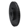 633-03047R Drilled/Slotted Brake Rotor [Black], 2007-2012 Kia/Hyundai/Genesis, Position: Front Right - image 2