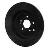 633-03048L Drilled/Slotted Brake Rotor [Black], 2007-2012 Kia/Hyundai/Genesis, Position: Rear Left - image 4