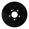 633-03051L Drilled/Slotted Brake Rotor [Black], 2010-2013 Kia/Hyundai/Genesis, Position: Front Left - image 1